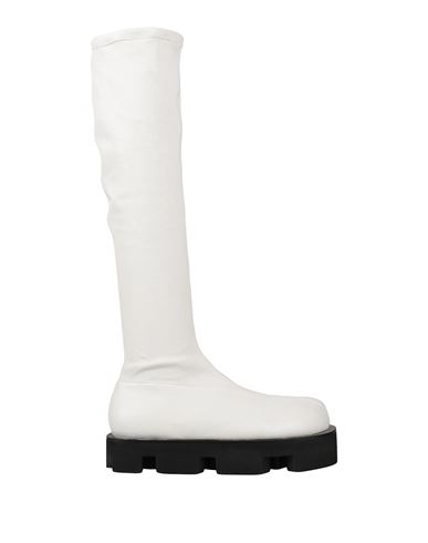 Jil Sander Woman Boot White Size 6 Textile Fibers In White