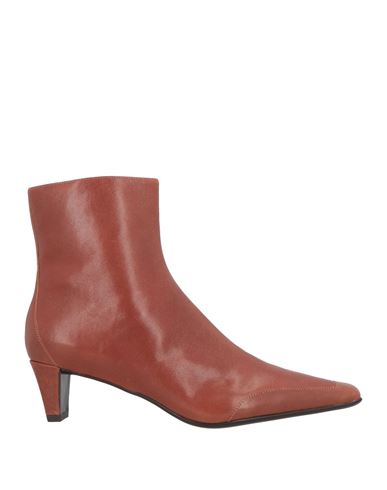Jeffrey Campbell Woman Ankle Boots Brown Size 7 Leather In Brown
