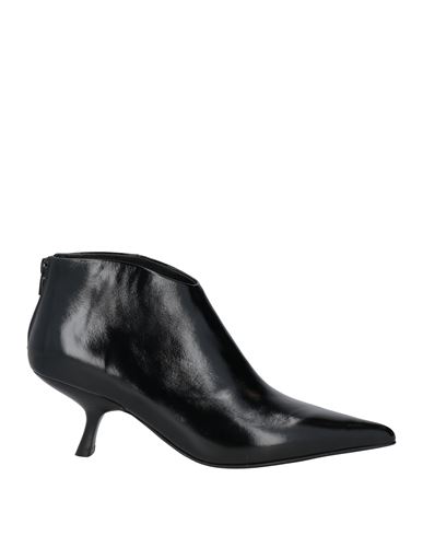 Jeffrey Campbell Woman Ankle Boots Black Size 7 Leather In Black