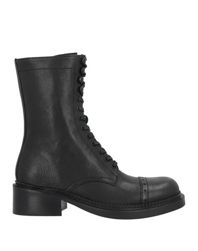 Jeffrey Campbell Woman Ankle Boots Black Size 7 Leather In Black