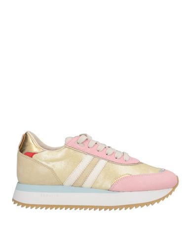 Serafini Woman Sneakers Gold Size 7 Leather In Gold