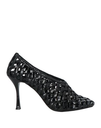 Jeffrey Campbell Woman Pumps Black Size 10 Rubber In Black Patent
