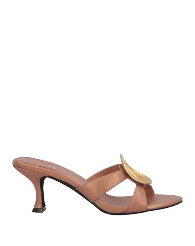 Jeffrey Campbell Woman Sandals Camel Size 5 Leather In Beige