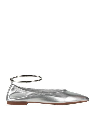 Jeffrey Campbell Tippy Flat In Silver