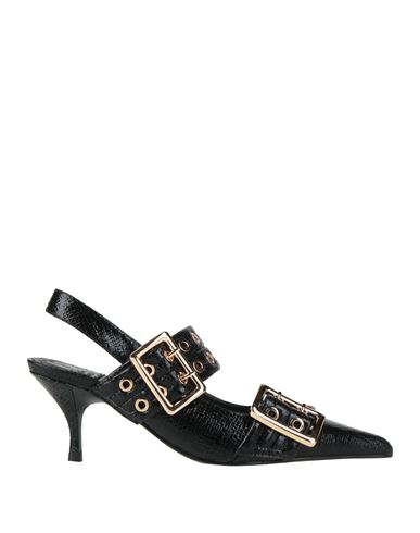 Jeffrey Campbell Woman Pumps Black Size 7 Leather In Black