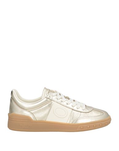 Valentino Garavani Woman Sneakers Platinum Size 8 Leather In White