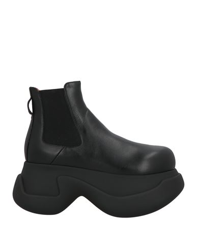 Marni Woman Ankle Boots Black Size 8 Leather In Black