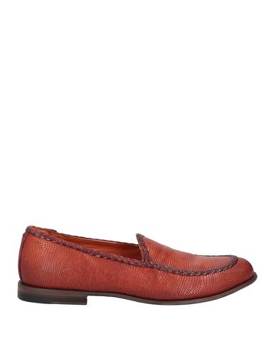 Pantanetti Woman Loafers Rust Size 7 Leather