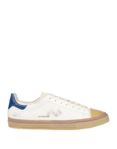 Hidnander Man Sneakers White Size 8 Leather, Rubber, Textile Fibers In Multi