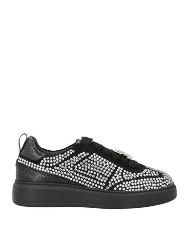 VIVETTA VIVETTA WOMAN SNEAKERS BLACK SIZE 8 LEATHER 
