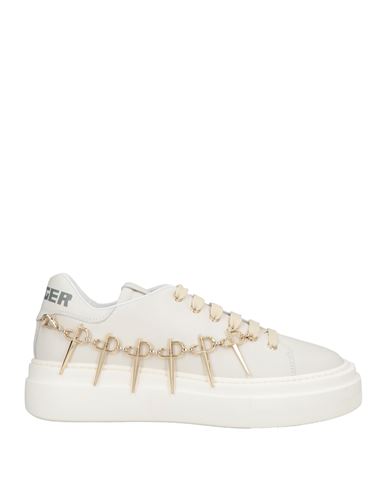 CESARE PACIOTTI PACIOTTI WOMAN SNEAKERS WHITE SIZE 7 CALFSKIN 