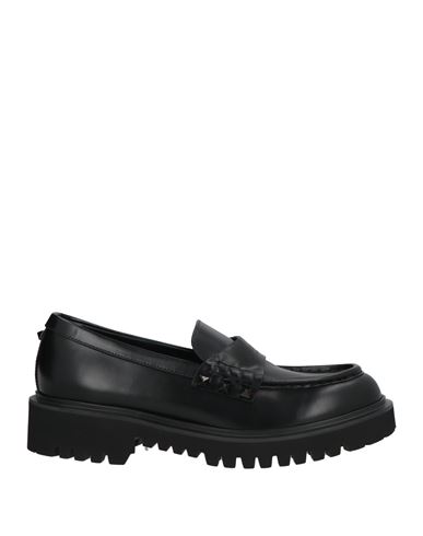 Shop Valentino Garavani Woman Loafers Black Size 8 Leather