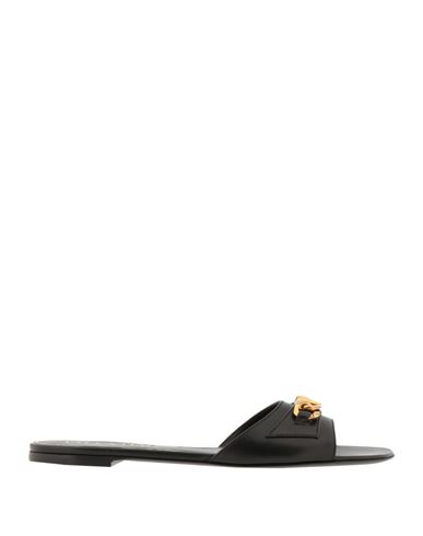 Valentino Garavani Woman Sandals Black Size 6 Leather In Black