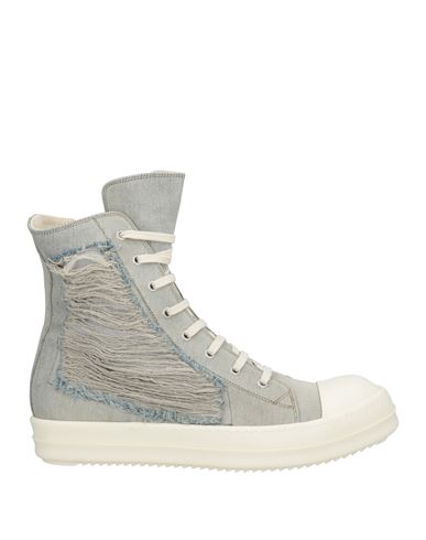RICK OWENS DRKSHDW DRKSHDW BY RICK OWENS MAN SNEAKERS BLUE SIZE 14 TEXTILE FIBERS, LEATHER 