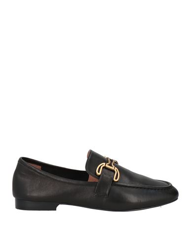 Aquarelle Woman Loafers Black Size 11 Leather In Black