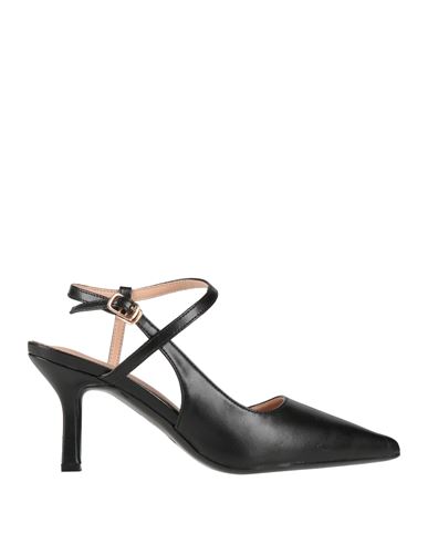 Francesco Milano Woman Pumps Black Size 8 Leather In Black