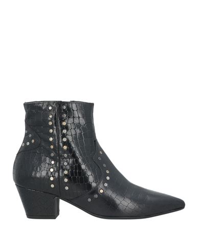 Shop Paola Ferri Woman Ankle Boots Black Size 5 Leather