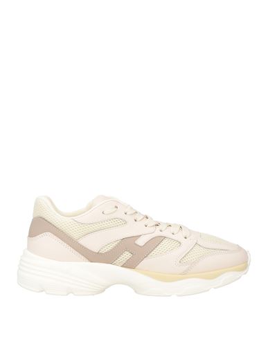 Hogan Woman Sneakers Light Pink Size 8 Leather, Textile Fibers In Pink