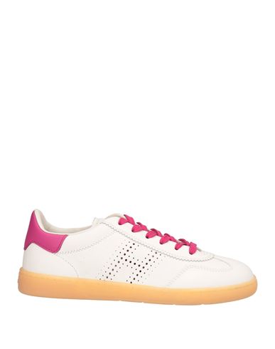 Hogan Woman Sneakers Ivory Size 8 Leather