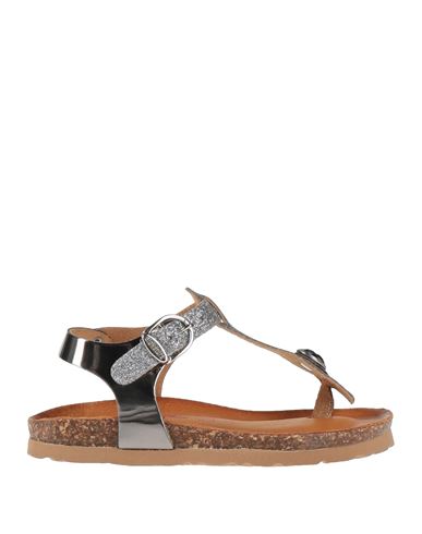 Shop Bionatura® Bionatura Toddler Girl Thong Sandal Silver Size 9c Leather
