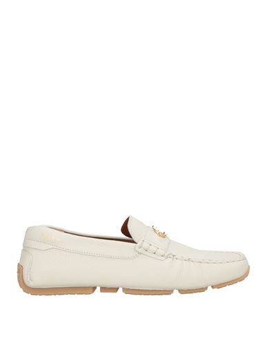 Bally Man Loafers Light Grey Size 9 Cow Leather In White
