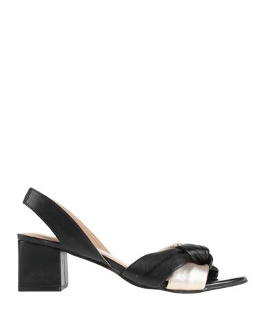 Parodi Sunshine Woman Sandals Black Size 7 Leather In Black