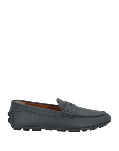 Bally Man Loafers Midnight Blue Size 9 Calfskin In Blue