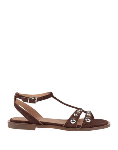 CARMENS CARMENS WOMAN SANDALS CHOCOLATE BROWN SIZE 8 LEATHER 