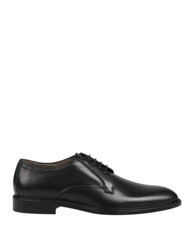 SERGIO ROSSI SERGIO ROSSI MAN LACE-UP SHOES BLACK SIZE 9 LEATHER 