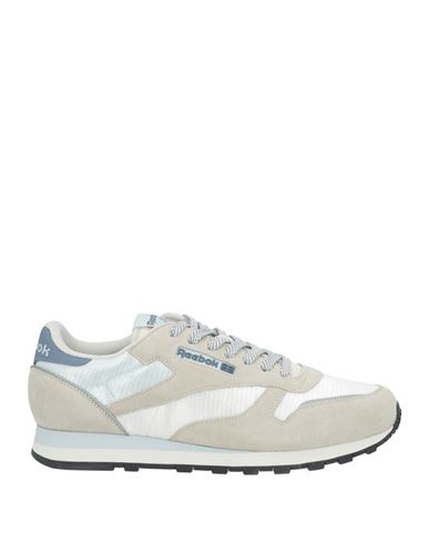 Reebok Man Sneakers Light Grey Size 9 Leather, Textile Fibers