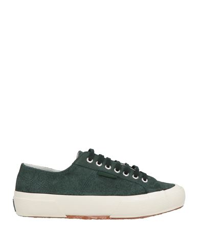 Superga Man Sneakers Dark Green Size 9 Leather In Green