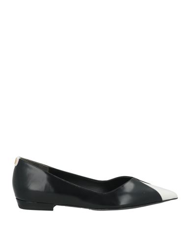 Tory Burch Woman Ballet Flats Black Size 8 Leather In Black