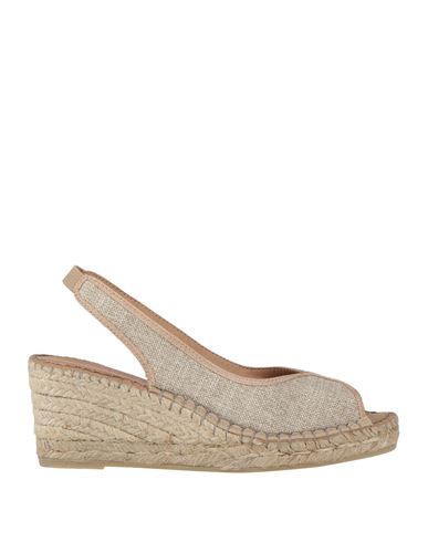 Nila & Nila Woman Espadrilles Beige Size 7 Textile Fibers In Beige