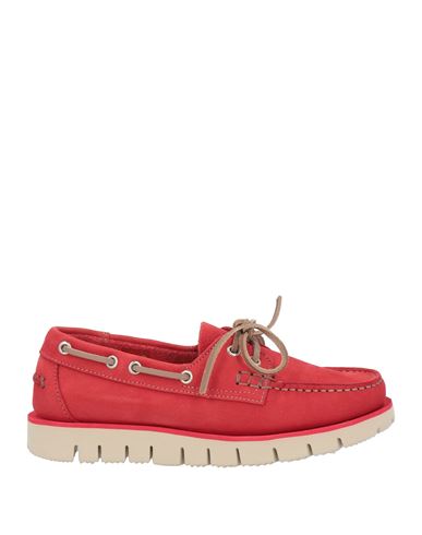 Boomerang Woman Loafers Red Size 5 Leather In Red