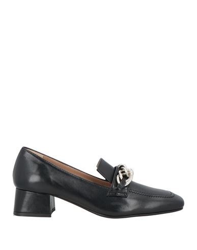 Cristina Millotti Woman Loafers Black Size 8 Leather In Black