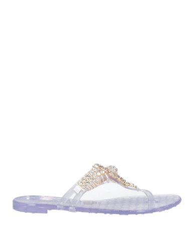 Nila & Nila Woman Thong Sandal Transparent Size 8 Rubber In Transparent