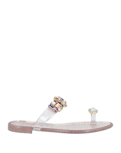 Nila & Nila Woman Thong Sandal Transparent Size 7 Rubber In Transparent