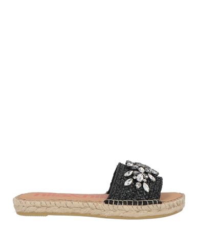 Nila & Nila Woman Espadrilles Black Size 7 Synthetic Fibers In Black