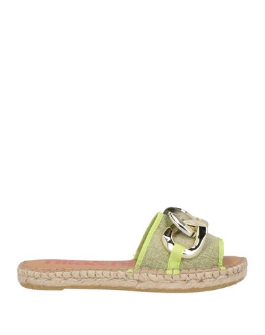 Nila & Nila Trend Woman Espadrilles Lime Green Size 8 Textile Fibers In Green