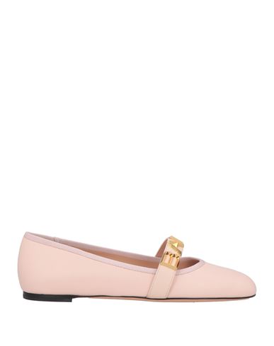Bally Woman Ballet Flats Pink Size 7.5 Lambskin In Pink
