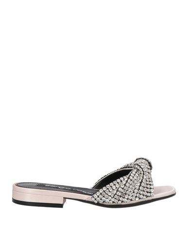 Sergio Rossi Woman Sandals Light Pink Size 7.5 Textile Fibers In Pink