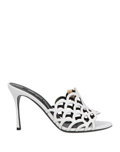 Sergio Rossi Sr Mermaid 90mm Leather Mules In White