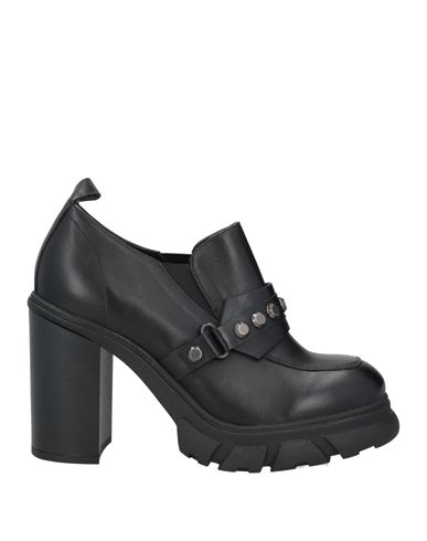 Cafènoir Woman Loafers Black Size 8 Leather In Black
