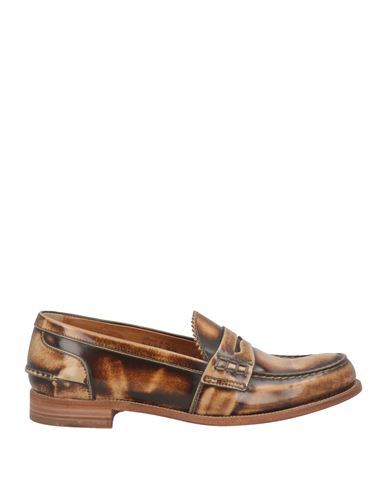 Shop Church's Woman Loafers Camel Size 6.5 Leather In Beige