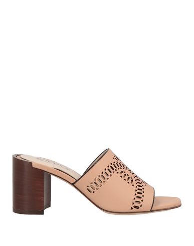Tod's Woman Sandals Blush Size 10 Leather In Brown