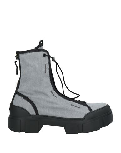 VIC MATIE VIC MATIĒ WOMAN ANKLE BOOTS GREY SIZE 6 TEXTILE FIBERS 