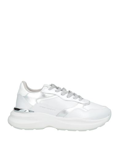 Crime London Woman Sneakers White Size 8 Textile Fibers