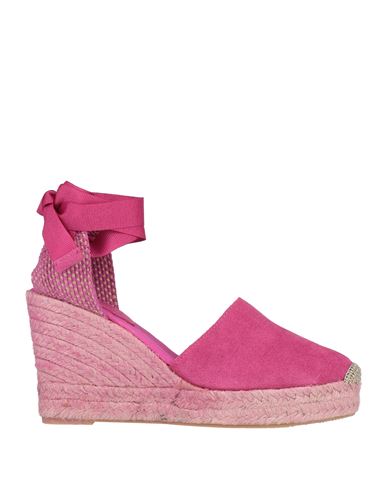 Lagoa Woman Espadrilles Fuchsia Size 10 Leather, Textile Fibers