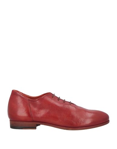PANTANETTI PANTANETTI WOMAN LACE-UP SHOES RUST SIZE 7 LEATHER 
