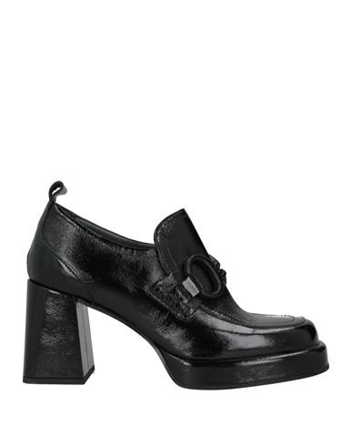 Janet & Janet Woman Loafers Black Size 9 Leather